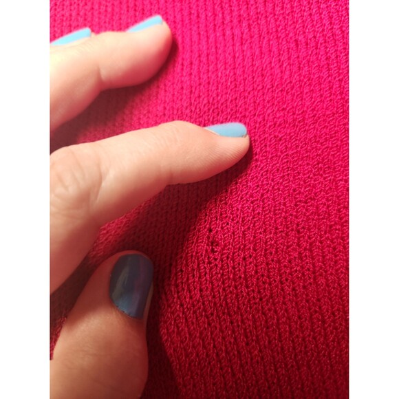 St. John Collection Dark Red Wool-Blend Pencil Skirt Size 12 - Picture 6 of 6